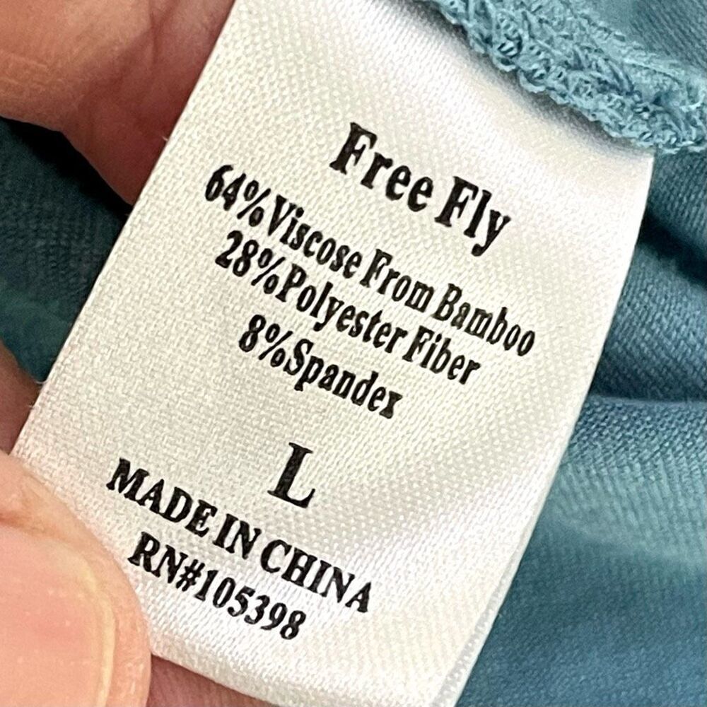 Free Fly Bamboo Blend Polo Shirt. Size Large. - Picture 6 of 8